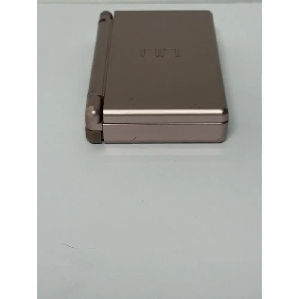 Nintendo DS Lite Metallic Rose Pink Handheld Console Tested Working w/ Charger